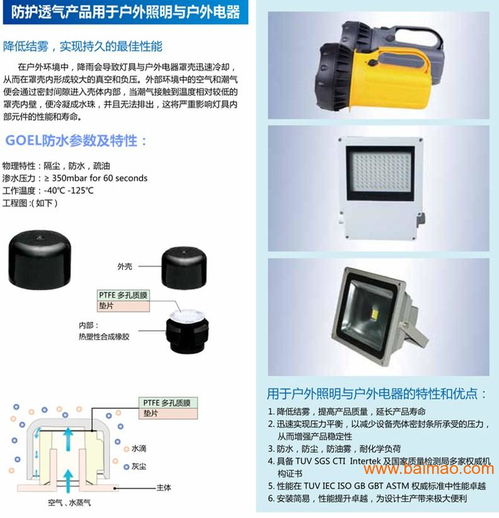 供應GOEL防護透氣產(chǎn)品 為戶外照明與電器行業(yè)提供關鍵機電零部件